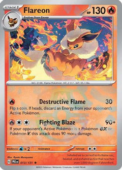 Flareon (013/131) (Master Ball Pattern) [Scarlet & Violet: Prismatic Evolutions]-1