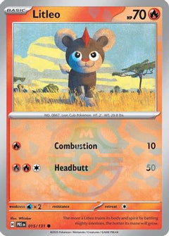 Litleo (015/131) (Master Ball Pattern) [Scarlet & Violet: Prismatic Evolutions]-1