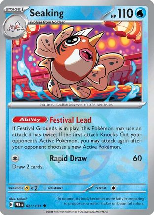 Seaking (021/131) (Master Ball Pattern) [Scarlet & Violet: Prismatic Evolutions]-1