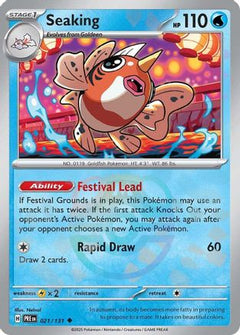 Seaking (021/131) (Master Ball Pattern) [Scarlet & Violet: Prismatic Evolutions]-1