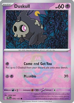 Duskull (035/131) (Master Ball Pattern) [Scarlet & Violet: Prismatic Evolutions]-1