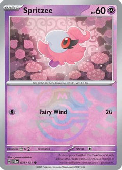 Spritzee (038/131) (Master Ball Pattern) [Scarlet & Violet: Prismatic Evolutions]-1