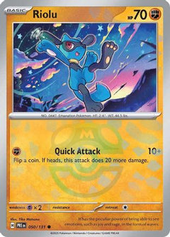 Riolu (050/131) (Master Ball Pattern) [Scarlet & Violet: Prismatic Evolutions]-1