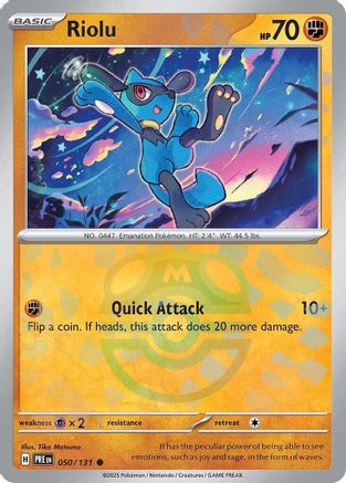 Riolu (050/131) (Master Ball Pattern) [Scarlet & Violet: Prismatic Evolutions]-1