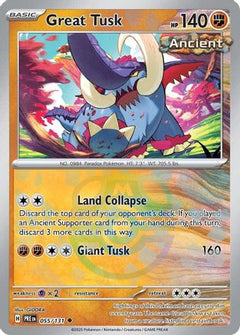 Great Tusk (055/131) (Master Ball Pattern) [Scarlet & Violet: Prismatic Evolutions]-1