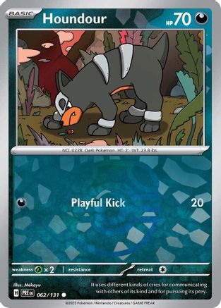 Houndour (062/131) (Master Ball Pattern) [Scarlet & Violet: Prismatic Evolutions]-1