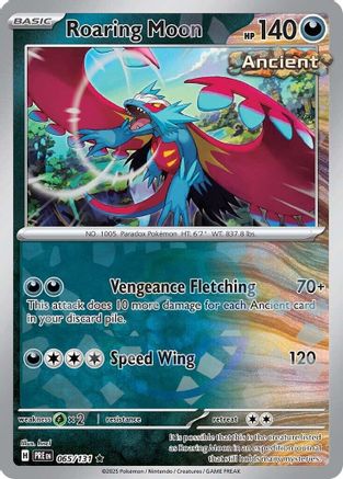 Roaring Moon (065/131) (Master Ball Pattern) [Scarlet & Violet: Prismatic Evolutions]-1
