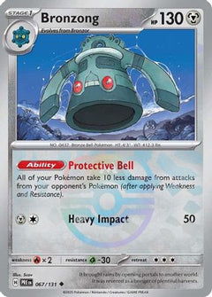 Bronzong (067/131) (Master Ball Pattern) [Scarlet & Violet: Prismatic Evolutions]-1