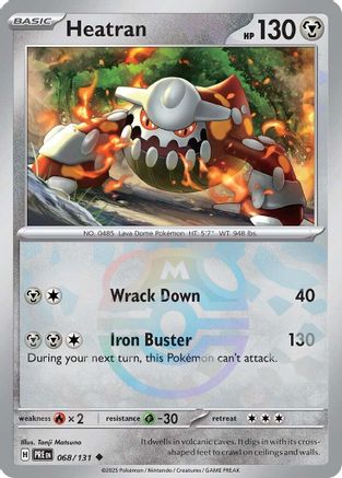 Heatran (068/131) (Master Ball Pattern) [Scarlet & Violet: Prismatic Evolutions]-1