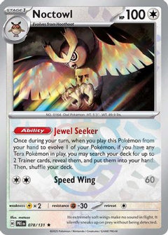 Noctowl (078/131) (Master Ball Pattern) [Scarlet & Violet: Prismatic Evolutions]-1