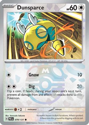 Dunsparce (079/131) (Master Ball Pattern) [Scarlet & Violet: Prismatic Evolutions]-1
