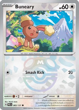 Buneary (083/131) (Master Ball Pattern) [Scarlet & Violet: Prismatic Evolutions]-1