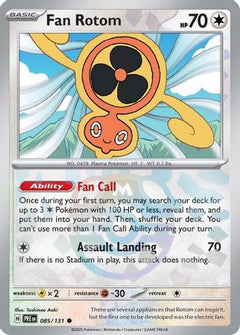 Fan Rotom (085/131) (Master Ball Pattern) [Scarlet & Violet: Prismatic Evolutions]-1