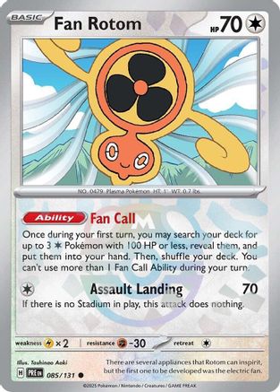 Fan Rotom (085/131) (Master Ball Pattern) [Scarlet & Violet: Prismatic Evolutions]-1