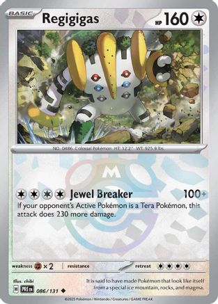 Regigigas (086/131) (Master Ball Pattern) [Scarlet & Violet: Prismatic Evolutions]-1