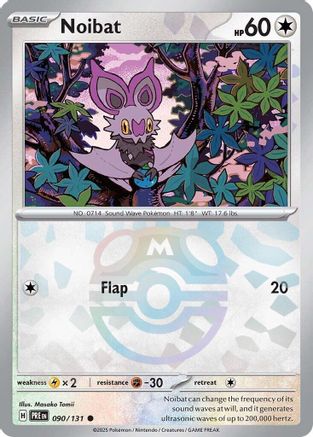 Noibat (090/131) (Master Ball Pattern) [Scarlet & Violet: Prismatic Evolutions]-1