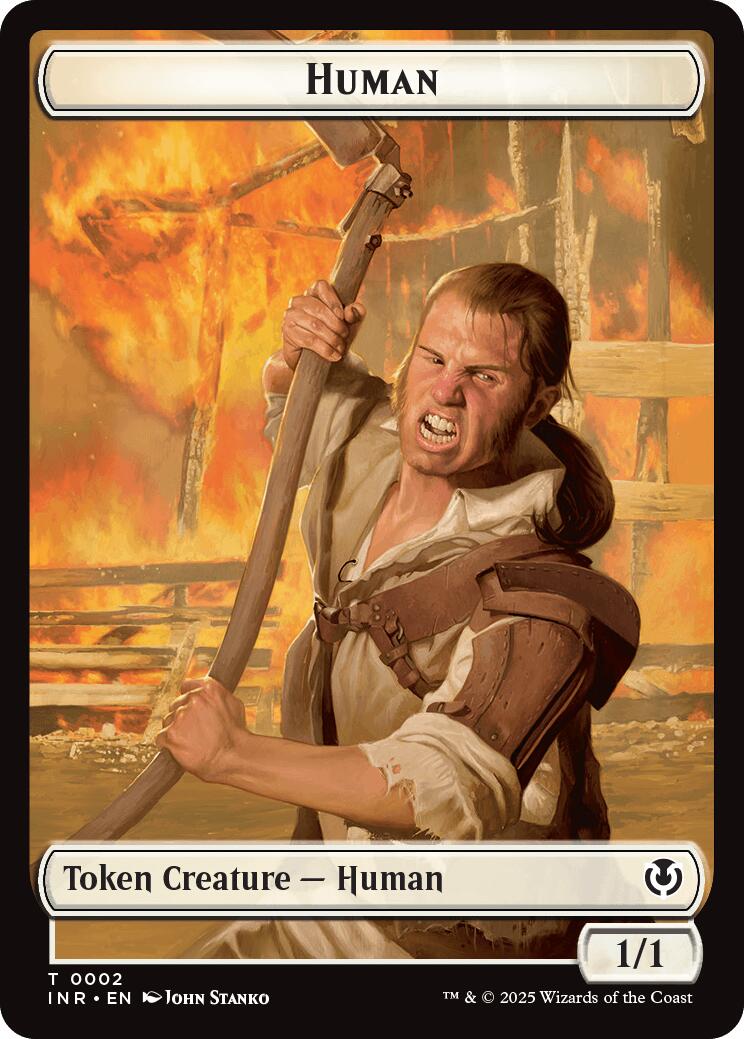 Spirit // Human (0002) Double-Sided Token [Innistrad Remastered Tokens]-2