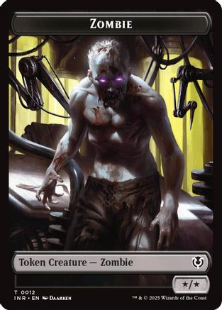 Zombie (0011) // Zombie (0012) Double-Sided Token (INR-11 // 12) - Innistrad Remastered Foil-1