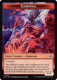 Elemental // Human (0014) Double-Sided Token [Innistrad Remastered Tokens]-5