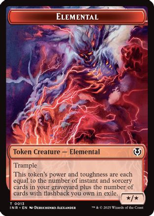 Elemental // Human (0014) Double-Sided Token [Innistrad Remastered Tokens]-5