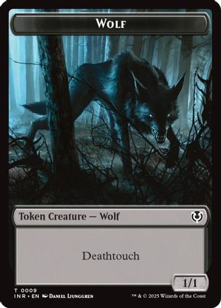 Wolf (0009) // Wolf (0018) Double-Sided Token (INR-9 // 18) - Innistrad Remastered Foil-1
