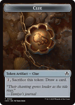 Clue // Eldrazi Horror Double-Sided Token [Innistrad Remastered Tokens]-1