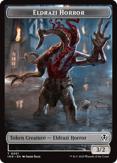 Clue // Eldrazi Horror Double-Sided Token [Innistrad Remastered Tokens]-2