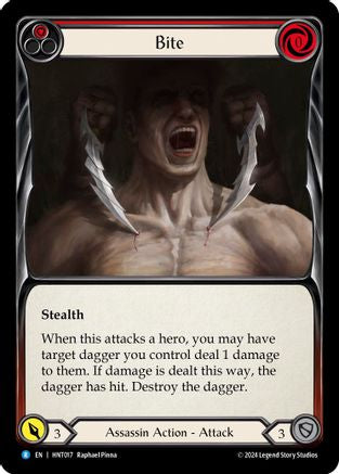 Bite (Red) [HNT017] (The Hunted)  Rainbow Foil-1