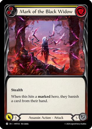Mark of the Black Widow (Yellow) [HNT033] (The Hunted)  Rainbow Foil-1
