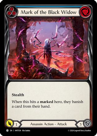 Mark of the Black Widow (Blue) [HNT034] (The Hunted)  Rainbow Foil-1