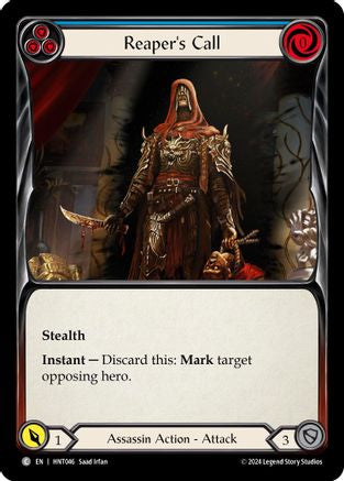 Reaper's Call (Blue) [HNT046] (The Hunted)  Rainbow Foil-1