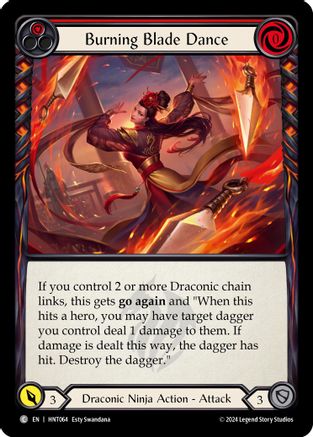 Burning Blade Dance (Red) [HNT064] (The Hunted)-1