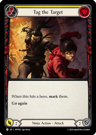 Tag the Target (Yellow) [HNT093] (The Hunted)  Rainbow Foil-1