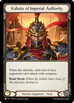 Kabuto of Imperial Authority [HNT115] (The Hunted)  Rainbow Foil-1