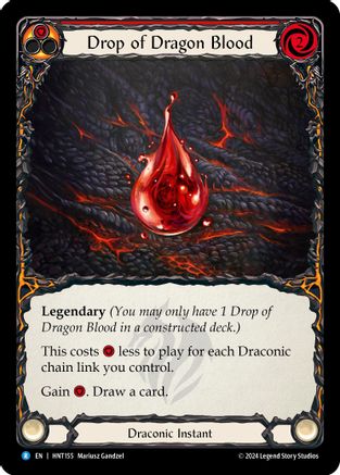 Drop of Dragon Blood (Red) [HNT155] (The Hunted)  Rainbow Foil-1