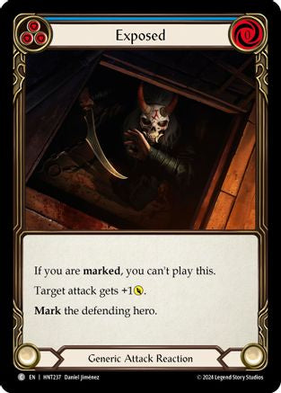 Exposed (Blue) [HNT237] (The Hunted)  Rainbow Foil-1