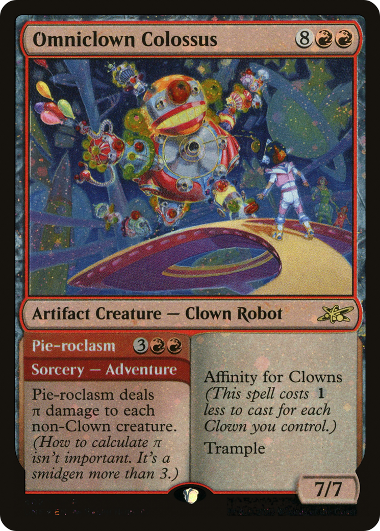 Omniclown Colossus // Pie-roclasm (Galaxy Foil) [Unfinity]-1