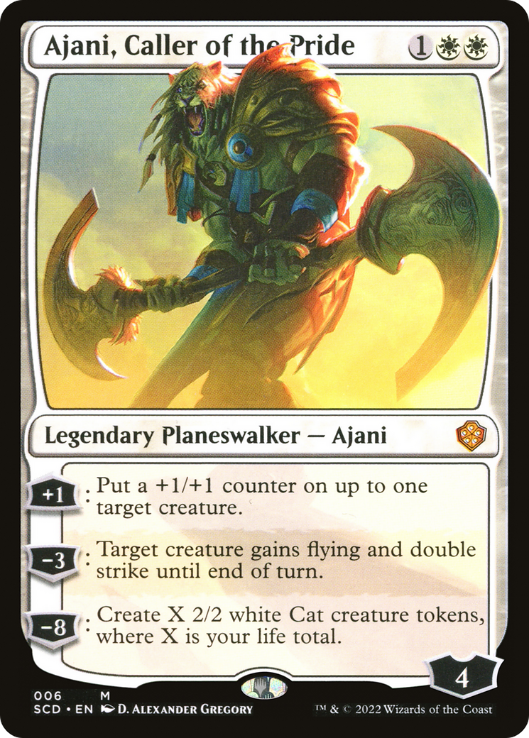 Ajani, Caller of the Pride [Starter Commander Decks]-1