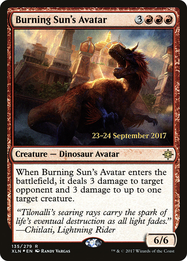 Burning Sun's Avatar [Ixalan Prerelease Promos]-1