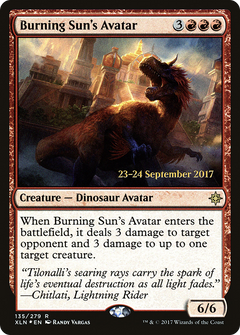 Burning Sun's Avatar [Ixalan Prerelease Promos]-1