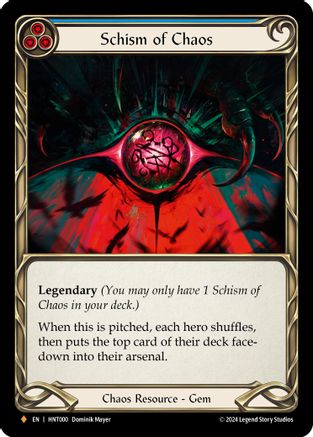 Schism of Chaos [HNT000] (The Hunted)  Cold Foil-1