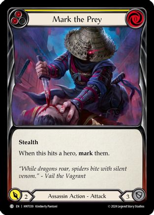 Mark the Prey (Yellow) [HNT039] (The Hunted)  Rainbow Foil-1