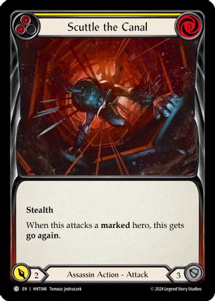 Scuttle the Canal (Yellow) [HNT048] (The Hunted)  Rainbow Foil-1