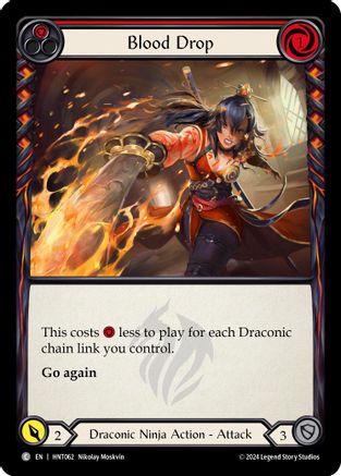 Blood Drop (Red) [HNT062] (The Hunted)  Rainbow Foil-1