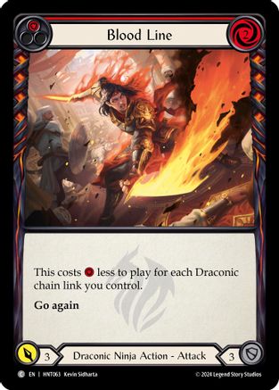 Blood Line (Red) [HNT063] (The Hunted)  Rainbow Foil-1