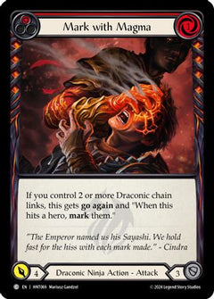 Mark with Magma (Red) [HNT069] (The Hunted)  Rainbow Foil-1