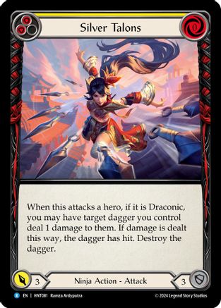 Silver Talons (Yellow) [HNT081] (The Hunted)  Rainbow Foil-1
