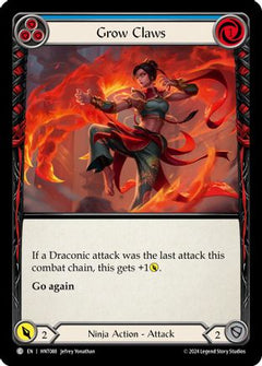 Grow Claws (Blue) [HNT088] (The Hunted)  Rainbow Foil-1