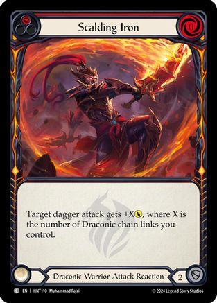 Scalding Iron (Red) [HNT110] (The Hunted)  Rainbow Foil-1