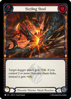 Sizzling Steel (Red) [HNT113] (The Hunted)  Rainbow Foil-1